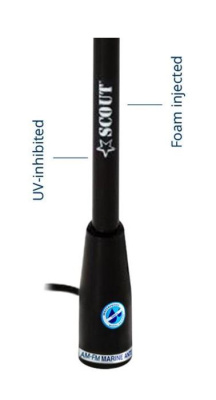 Морская AM-FM антенна Scout KS-115 Black Edition